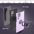 thumbnail image 6 of Samsung Galaxy S22 Ultra Case, Galaxy S22 Ultra Case with HD Screen Protector,  [Military Grade] Shockproof Protection Case with 360° Magnetic Ring Holder Kickstand for Samsung S22 Ultra, Purple, 6 of 16