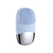 New Square Rechargeable Silicone Face Cleanser Electric Facial Cleanser Cross-border Ultrasonic Facial Massager Beauty
