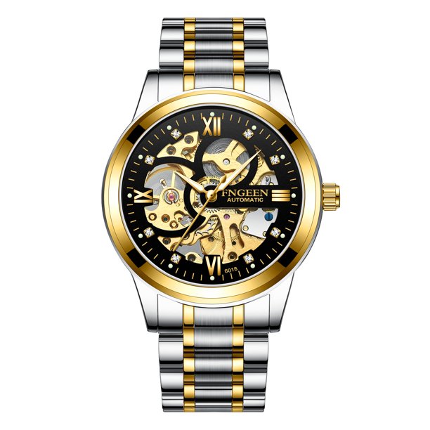 Reloj para hombre King Kong negro, reloj para hombre, resistente al agua, regalo de negocios coreano, reloj hueco con tourbillon