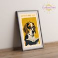 thumbnail image 2 of Eastern Print Beagle Dog Read Book Poster Wall Art, Book And Busy Inspiring Wall Decor, Painting for Home, Library Bar Cafe Home Office Decor, Book Lover Book Worm Gift, UNFRAMED, 12x18, 2 of 4