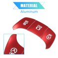 thumbnail image 5 of 3pcs Car Red Aluminum Alloy Electronic Handbrake Button Decoration Stickers Decal Cover for Toyota CHR 2017-2021, 5 of 6