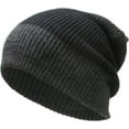 thumbnail image 2 of Tri-Tone Slouch Beanie Snug Baggy Fit Skull Cap Winter Hat Ski, 2 of 6