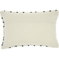 thumbnail image 2 of Nourison Outdoor Pillows Black Decorative Throw Pillow , 14"X20", 2 of 5