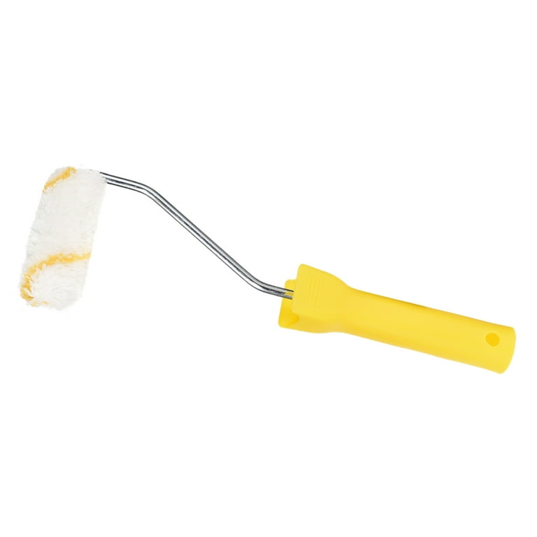 FHYTGBS Various Sizes Yellow Plastic Handle Paint Brush with Plastic Handle  Flocking Brush Plastic Full Sharpened Brush for Wall Decoration and Small