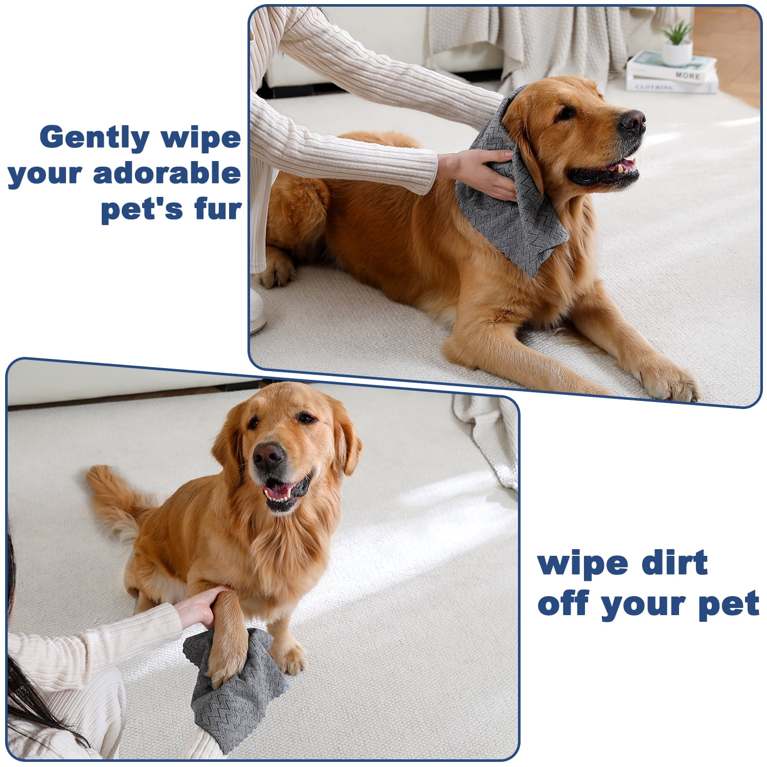 Beartech Microfiber Cleaning Cloth Roll,80 Pack Cleaning Towels,Lint Free Rags Paper Towels & Tear Away Reusable Towels,Washable Shop Rags wipe Cloth,Wash Cloths Dish Rags for Car Kitchen Window