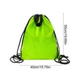 thumbnail image 3 of Drawstring Backpack Sports Water Resistant String Bag Sport Gym Sackpack for Women Men Large,Green, 3 of 6