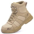 thumbnail image 1 of Light Breathable Non Slip Work Boots Men Safety Shoes Construction Steel Toe Work Botas Men Anti-Puncture Security Shoes, 1 of 5
