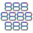 thumbnail image 4 of 10Pcs 8 Forme Boucle Taille Multi Select Métal Opération Simple Finition Fine Boucle Réglable20mm / 0.8in, 4 of 14