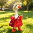 thumbnail image 3 of SHENGXINY Desk Goose Outfit, Hat Dress Handbag Summer Set Goose Clothes for Tabletop Entryway Home Decor, 3 of 5