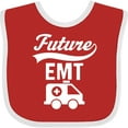 thumbnail image 3 of Inktastic Future EMT Emergency Medical Technician Boys or Girls Baby Bib, 3 of 4