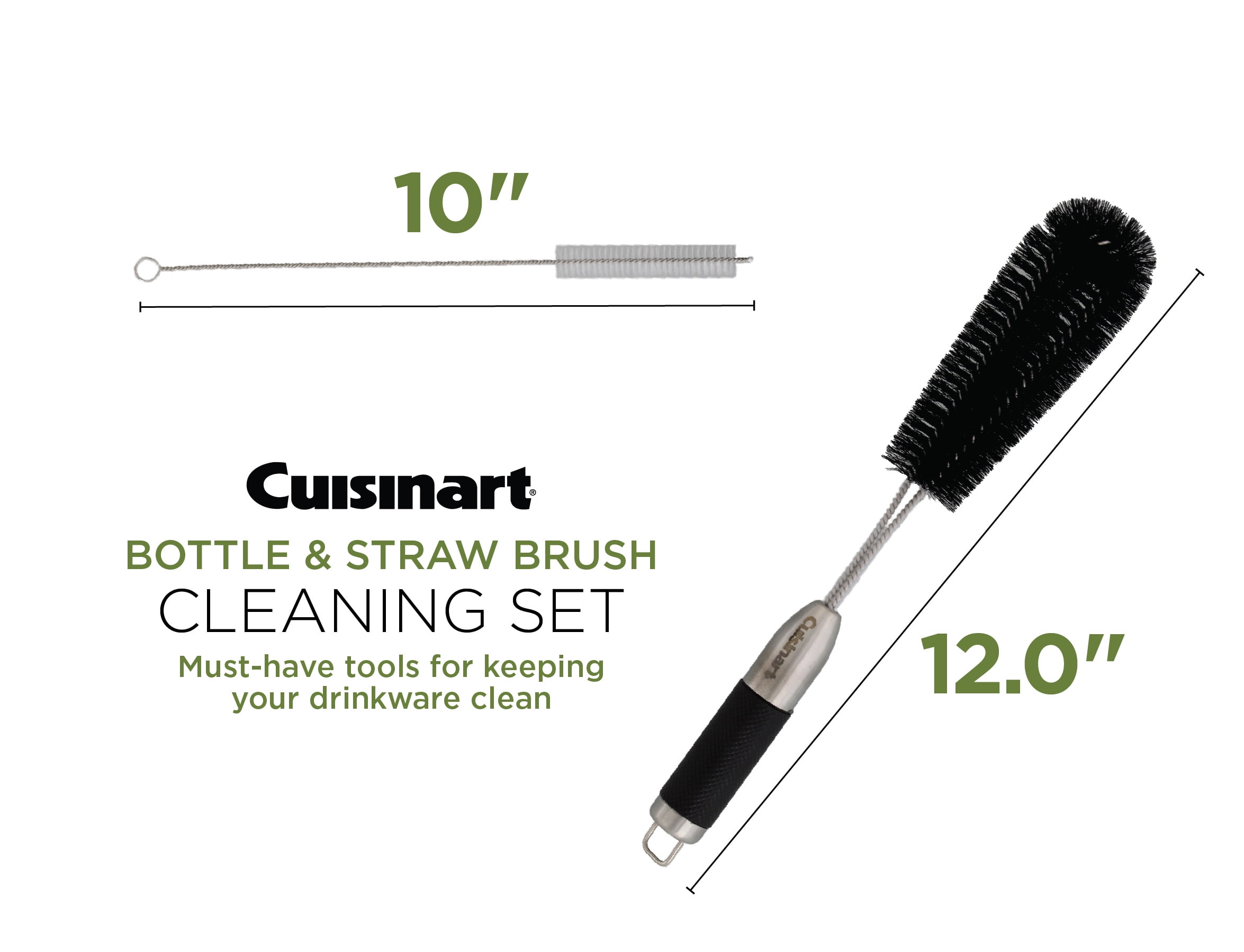Cuisinart food processor handle cleaning technique bottle brush corkscrew motion