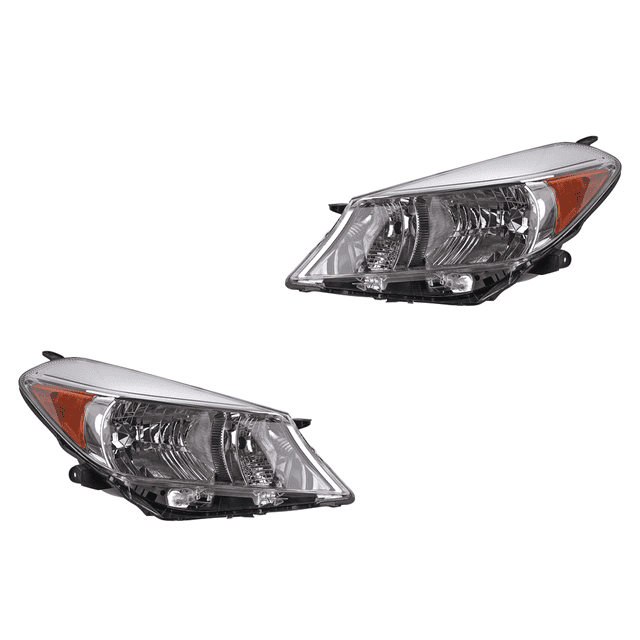 Par de FAROS DEPO YARIS 2012 al 2014 Cromado 5 puertas