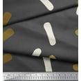 thumbnail image 3 of Soimoi Gray Poly Georgette Fabric Brush Stroke Abstract Print Fabric by the Yard 52 Inch Wide, 3 of 3