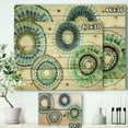 thumbnail image 3 of Designart 'Modern Gold Timetable II' Mid-Century Modern Print on Natural Pine Wood, 3 of 4