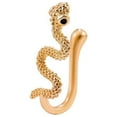 thumbnail image 2 of Snake Shaped Nose , Body Jewelry, Non Pierced Excellent Workmanship, Clip on Nose Stud, Durable Punk Nose Hoop Golden, 2 of 8