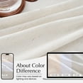 thumbnail image 5 of NICETOWN Kitchen Curtains 36 Inches Long, Pinch Pleated Linen Curtains Farmhouse Light Filtering Short Curtains for Cafe Bar Bedroom Window, White, 26"x36", 2 Panels, 5 of 7