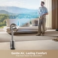 thumbnail image 6 of DREAME Bladeless Tower Fan, Smart Standing Fan with 270° Spatial Airflow for Whole-Room Circulation, 59ft/s High Velocity, 10 Speeds 3 Modes, Temperature-Adaptive Airflow,Silver, 6 of 11