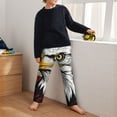 thumbnail image 5 of Xecao American Bald Eagle Print Teenagers' Pajama Pants Long Sleep Pants Soft Elastic Waist Pajama Bottoms Elastic waist with 2 Pockets 5-16 Years-XS(5-6), 5 of 6