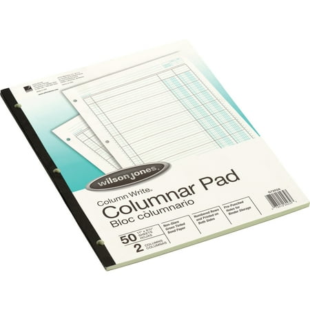 Wilson Jones, WLJG7202A, Column Write 2-column Columnar Pad, 1 / Pad