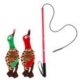 thumbnail image 4 of OUNONA 1 Set Dog Training Plaything Interactive Cat Teaser Red Plush 35.4X0.8X0.8In, 4 of 7