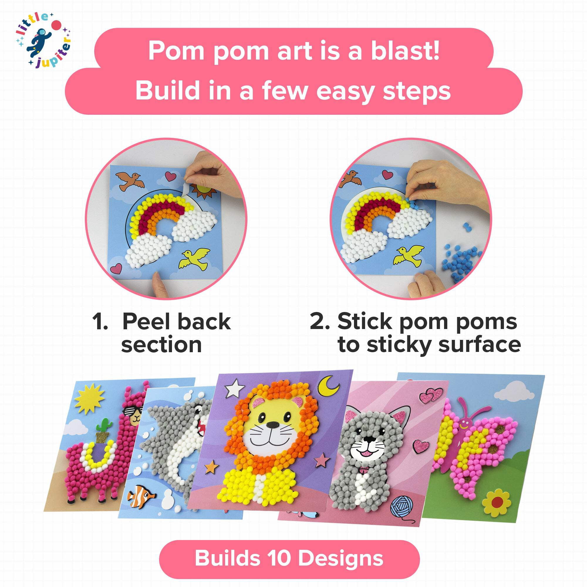 DIY Pom Pom Art - 10pcs ( Set 3)