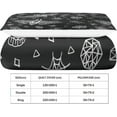 thumbnail image 4 of YingD Cartoon Car Kids Bedding Set Construction Trucks White Yellow Bedspread Single, 4 of 5