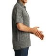 thumbnail image 3 of Mafoose Men's PosiCharge Electric Heather Polo Black Electric Medium, 3 of 5