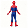 thumbnail image 3 of Hero Spider-themed Brand New Day Superhero Suit with Mask for Halloween Role Play Outfit Classic Red Blue Pattern Full Bodysuit Halloween Costume Red 170, 3 of 3