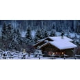 thumbnail image 1 of Dusk At The Cabin - Canvas OR Print Wall Art, 1 of 1