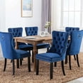 Set of 2 Dining Chairs, High End Velvet Upholstered Dining Chairs