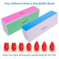 thumbnail image 4 of Bloque pulidor de uñas de 4 vías con grano 120/240/600/3000 para el cuidado de las uñas, 4 of 7