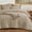 Light Taupe, variant on Cooling Muslin Comforter Set Size, Ultra Soft 70% & 30% Rayon, Gauze Bedding with 1 Pillow Sham, Lightweight Breathable for Seasons, White
