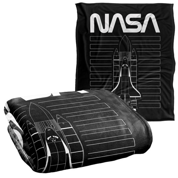 NASA Shuttle Officially Licensed Silky Touch Super Soft Throw Blanket 50' x 60'