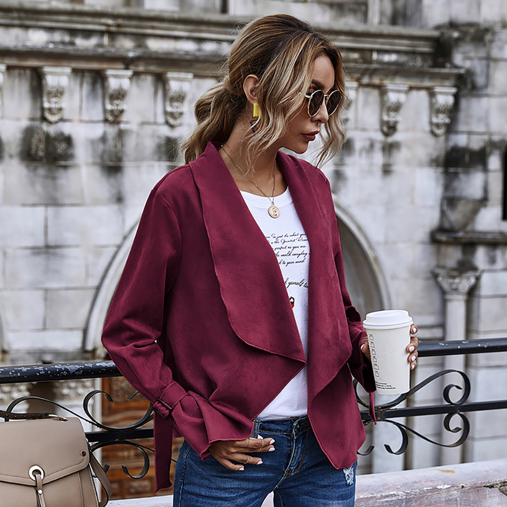 wine colored cardigan