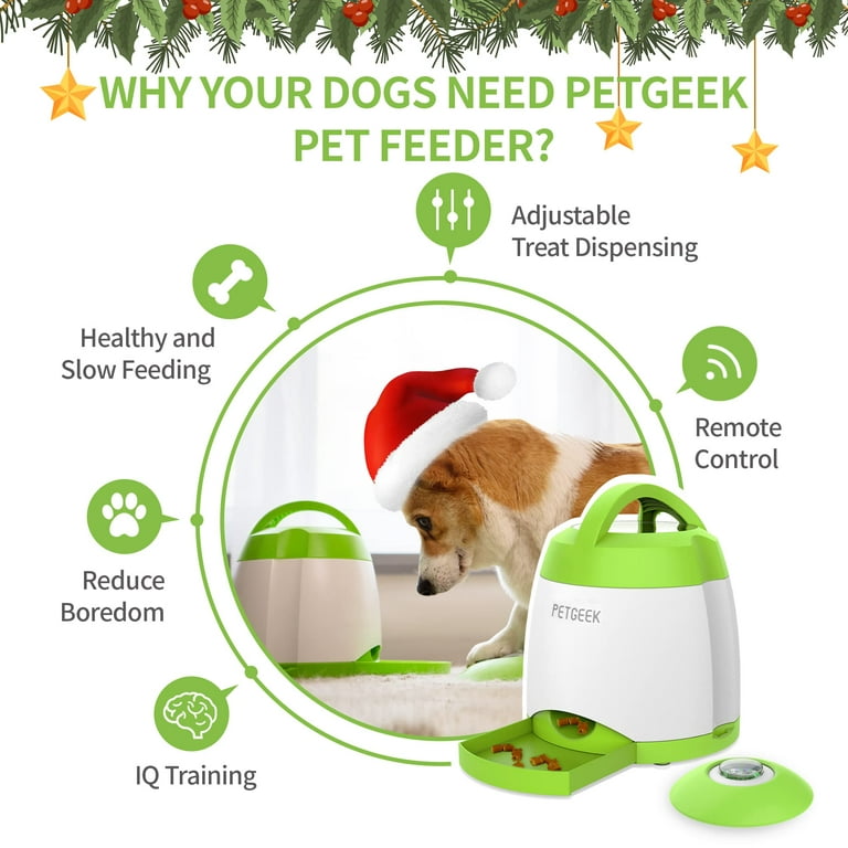 Voovpet Automatic Pet Feeder, Interactive Dog Toys, Dog Food Dispenser  Interactive Button Trigger Dog Treat Dispensing Toys Slow Feeder Fun  Feeding. - China Automatic Cat Feeder and Slow Feeder Dog Bowl price