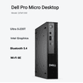 thumbnail image 4 of Dell Pro Micro QCM1250 AI Business Mini Desktop (Intel Ultra 5-235T, Intel Graphics shared, 64GB DDR5, 4TB PCIe SSD, WiFi 6E, Bluetooth 5.4, 90W PSU, RJ-45, Win 11 Pro) w/DKZ USB Port Expander, 4 of 7