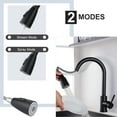 thumbnail image 5 of WOWOW Pull Down Kitchen Sink Faucet with Sprayer Stainless Steel Black 1 Handle Kitchen Faucets, 5 of 7