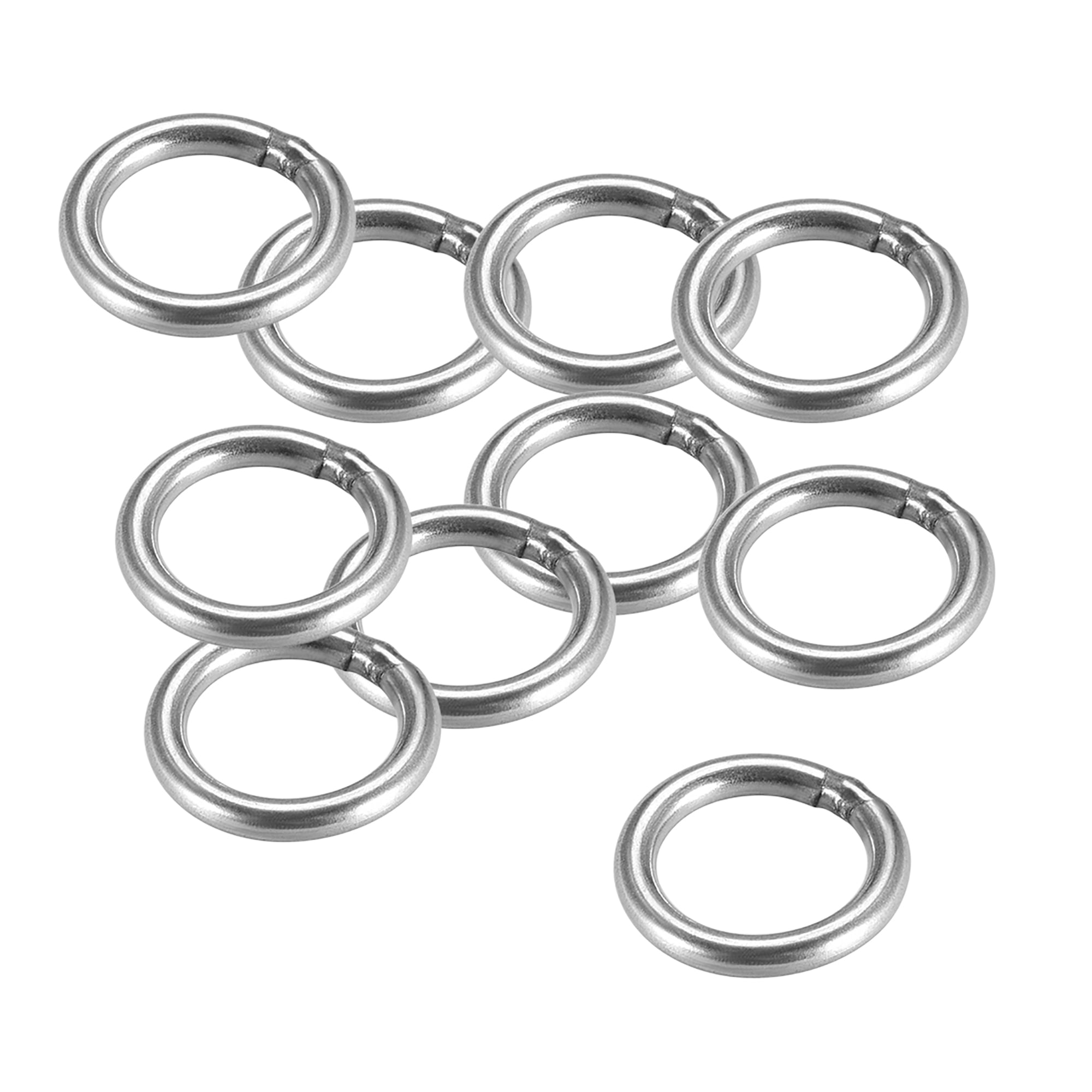 Welded O Ring 20 x 3mm Strapping Round Rings Stainless Steel 10pcs