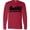 Red, variant on Inktastic San Francisco Skyline with Grunge Long Sleeve T-Shirt