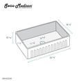 thumbnail image 5 of Delice 24 x 18 Ceramic, Farmhouse Kitchen Sink with Apron, 5 of 7