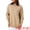 Khaki, variant on Women's Oversized Mock Neck Long Sleeve Pullover Sweater 2XL White