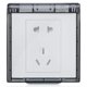thumbnail image 3 of Autoadhesivo 86 Tipo Enchufe de Pared Caja Impermeable Cubierta Eléctrica Cocina Balcón, 3 of 11