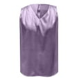 thumbnail image 5 of Beach Vacation Clothes for Women Build Bra Camisole And Striped Tops for Women Pajama Top Blank Top Cropped Camisole Compression V Neck Bling Tops Long Length Cardigan Purple M, 5 of 6