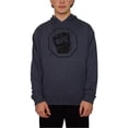 thumbnail image 1 of UFC Mens Distressed Fist Hoodie Sweatshirt, Blue, Small, 1 of 4
