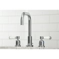 thumbnail image 4 of Kingston Brass FSC8931DPL Paris Two-Handle 3-Hole Deck Mount Widespread Bathroom Faucet with Brass Pop-Up in Polished Chrome, 4 of 7