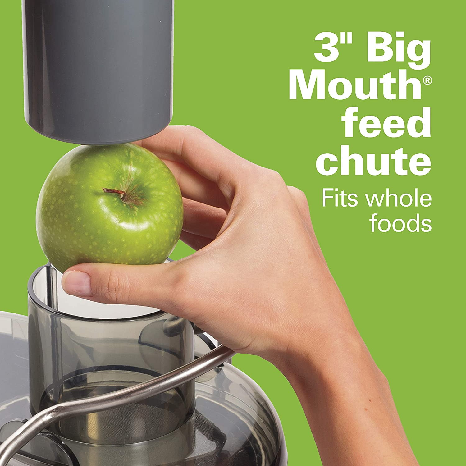 Hamilton Beach Juicer Machine, Big Mouth 3 Feed Chute, Centrifugal, Easy to  Clean, BPA Free, 800W, (67601A), Black 