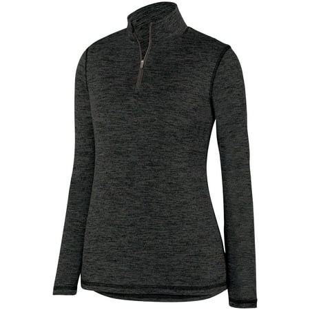 - Augusta 2957 Ladies Intensify Black Heather 1/4 Zip Pullover