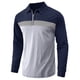 thumbnail image 3 of pstuiky camisa de manga larga para hombre, Camisa deportiva de manga larga con solapa y cremallera para hombre Tops casuales para hombres xl, 3 of 5