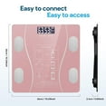 thumbnail image 3 of Intelligent Body Fat Scale, a Simple and Practical Digital Scale That can be Connected to a Mobile Digital Bathroom Scale to Display BMI, Body Fat, Muscle Mass, and Durable Weight Scale(Pink), 3 of 8