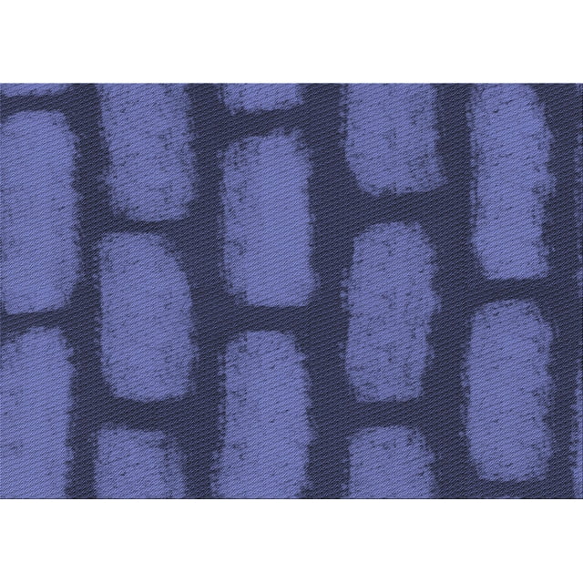 Ahgly Company Tapis d'Intérieur Rectangulaire Transitionnel Bleu Lavable à la Machine, 6 Pieds x 9 Pieds